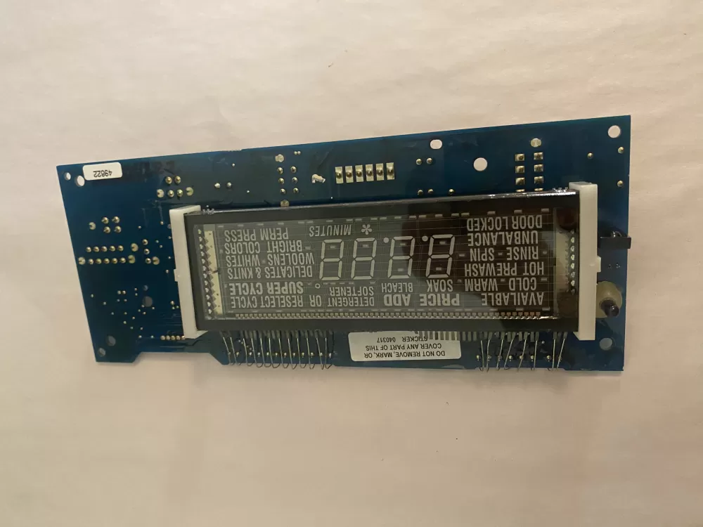 Maytag 6 2307810 62307810  S-MTDPN-02C Washer Display Control Board