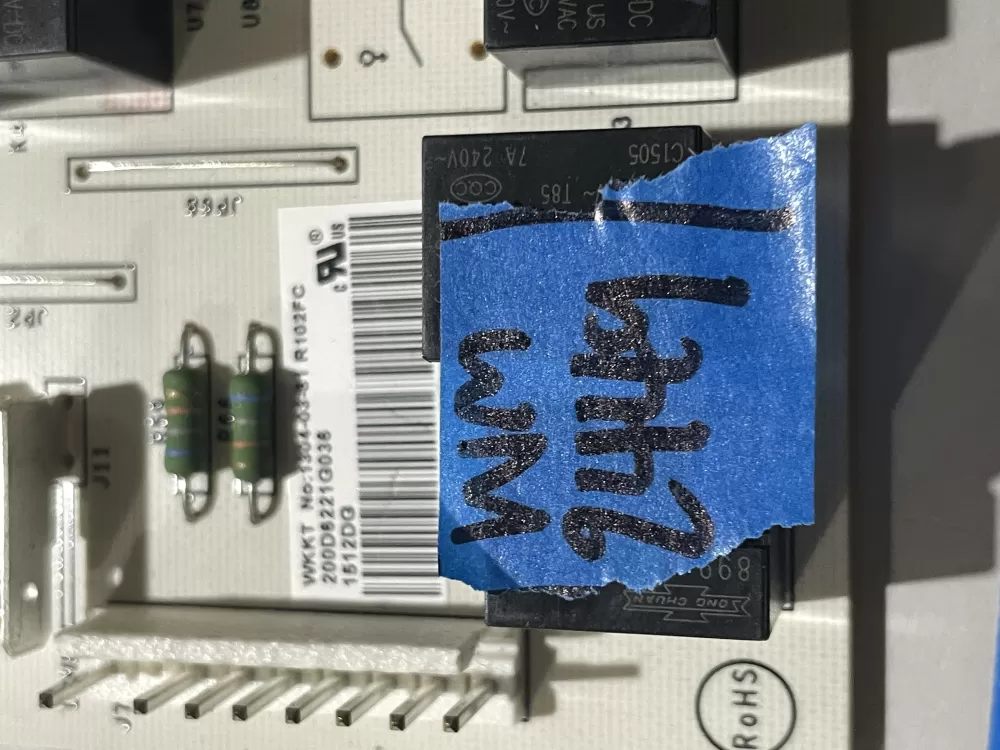 GE EBX1110P002 200D6221G036 Refrigerator Control Board AZ201212 | Wm2449
