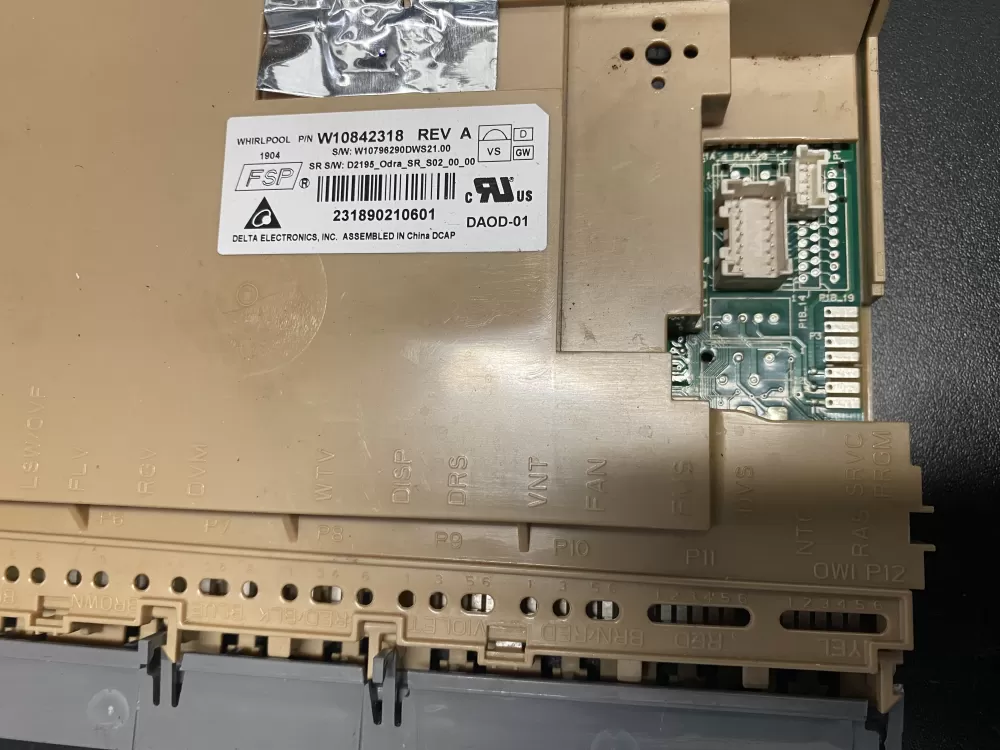 Kenmore W10481091 W10866118 AP6027291 Dishwasher Control Board AZ12799 | BK749