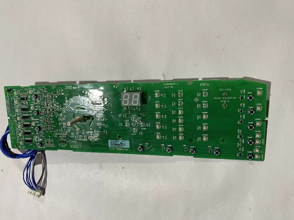Whirlpool  Kenmore W10583043 WPW10578751 AP6023176  W10578751 PS11756517 Washer Control Board Interface
