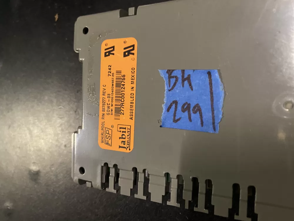 Kenmore KitchenAid W10084141 Dishwasher Control Board AZ27917 | BK299