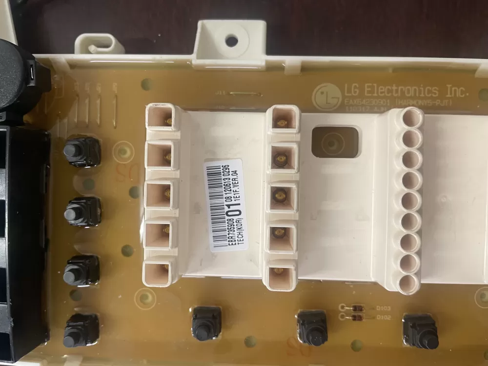 LG EBR73590801 AP5590287 Dryer Display Control Board AZ36847 | KMV318