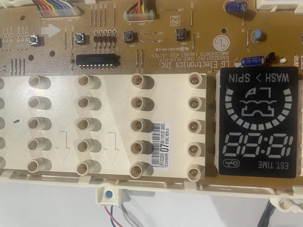 LG EBR32268107 Washer User Interface Display Control Board AZ203570 | KMV597