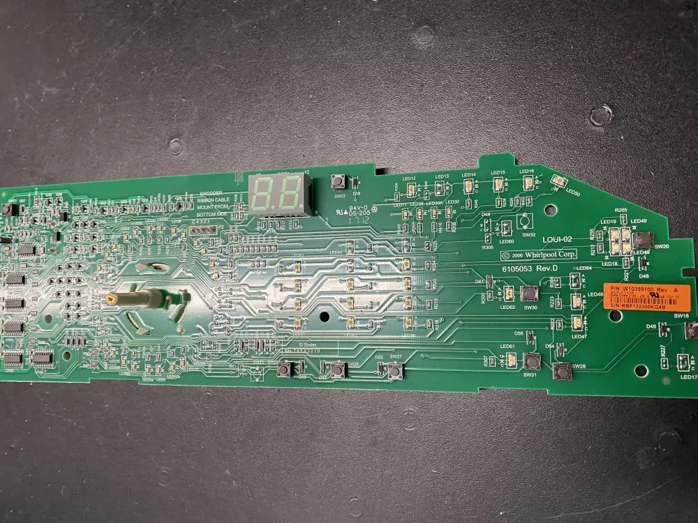 Whirlpool W10399100 W10296457 Washer Control Board AZ6954 | BK1161