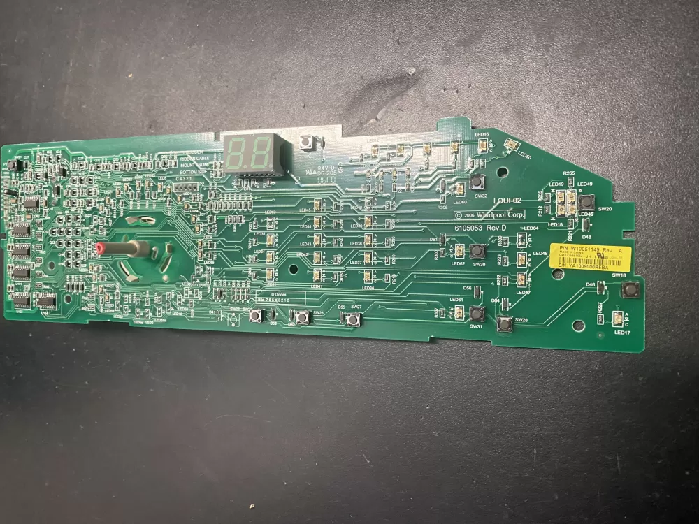 Whirlpool W10051149 WPW10051149 PS11748073 Washer Control Board
