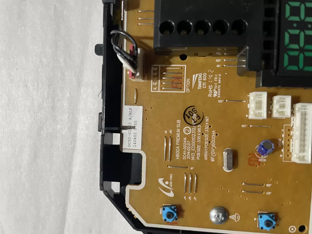 Samsung Washer Control Board DC92-01622A AZ209114 | KMV837