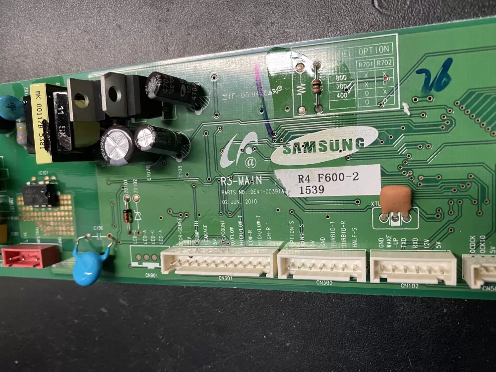 Samsung DE41-00391A Dishwasher Control Board AZ9117 | BK761