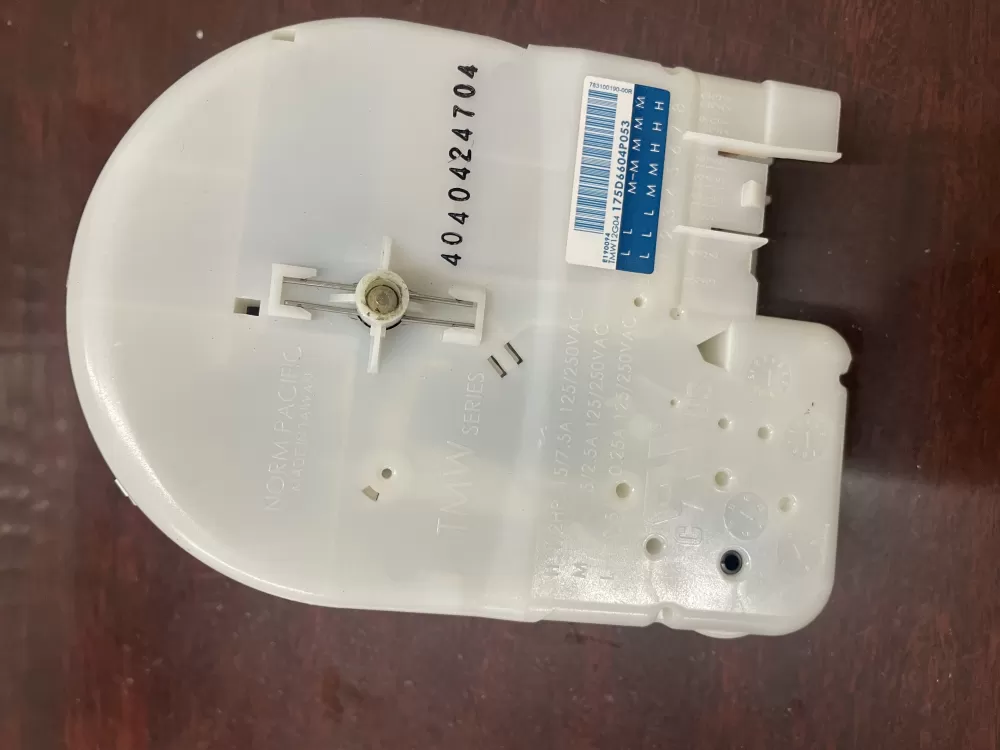 GE WH12X10527 175D6604P053 Washer Timer