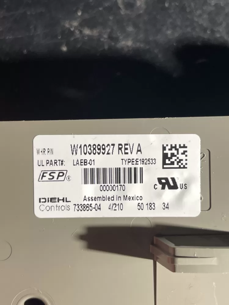 Whirlpool W10389927 WPW10389927 Washer Control Board AZ37824 | Wm418