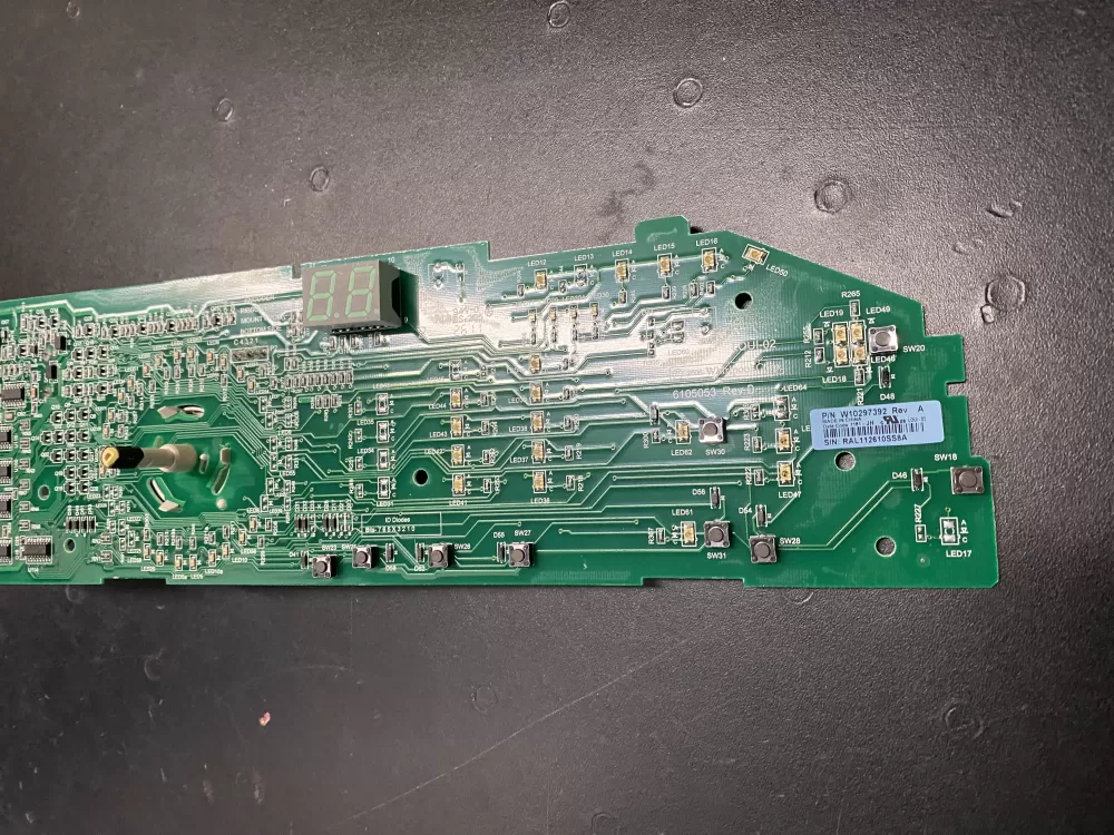 Whirlpool W10297392 WPW10298625 PD00032762 W10298625 4444413 AP6019049 PS11752353 EAP11752353 Dryer Control Board