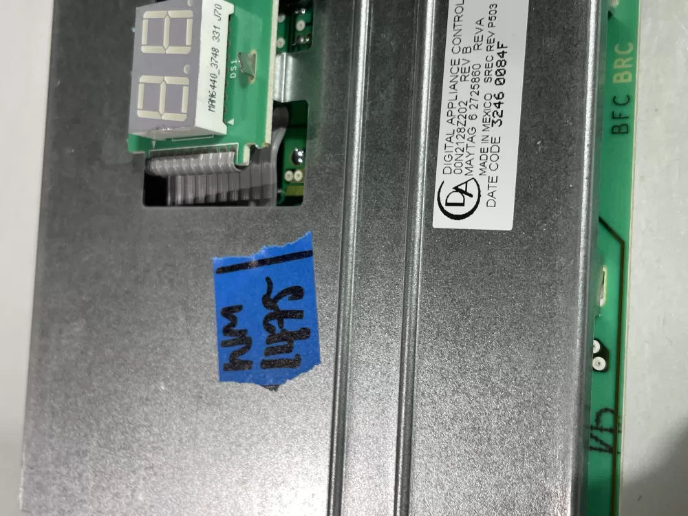 Maytag 6 2725860 Washer Control Board Display Interface AZ190785 | Wm1475