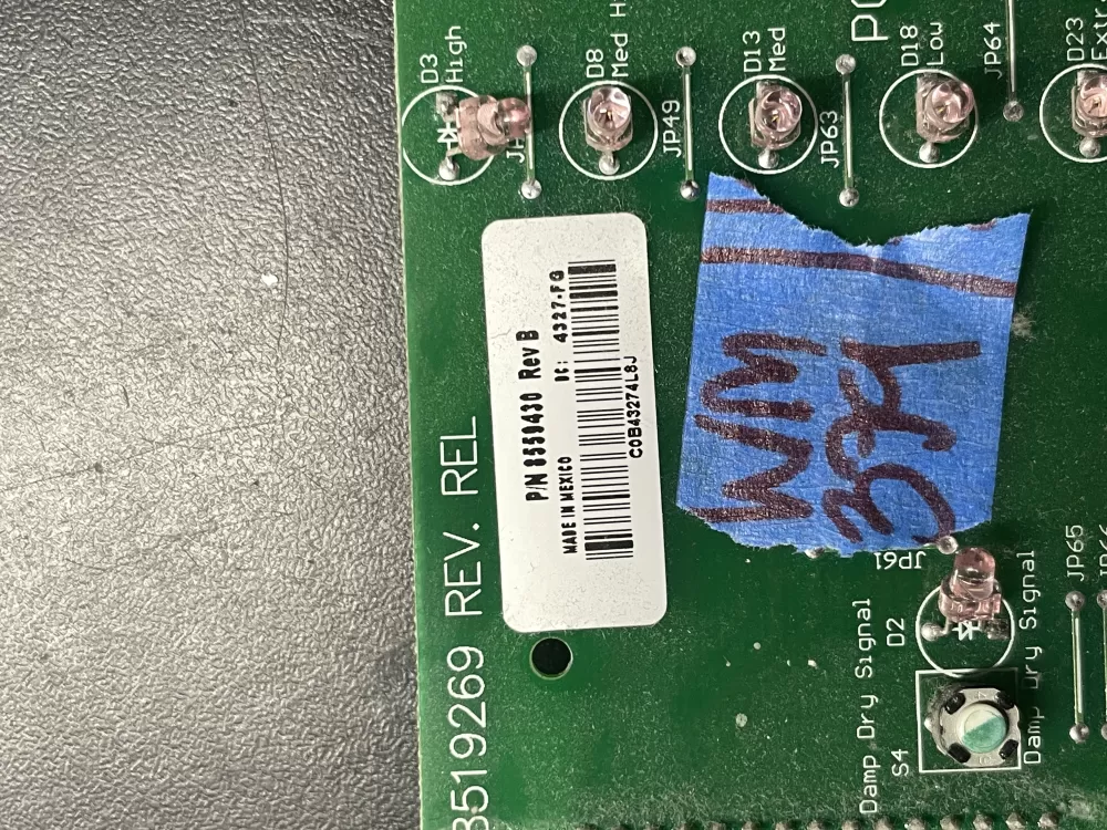 Kenmore Whirlpool 8558760 8559430 Dryer Control Board AZ36566 | Wm379