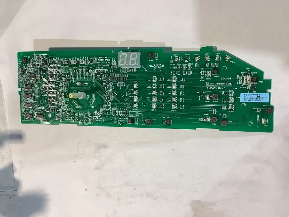 Whirlpool W10298622 W10297398 Washer Control Board AZ147283 | BG2474