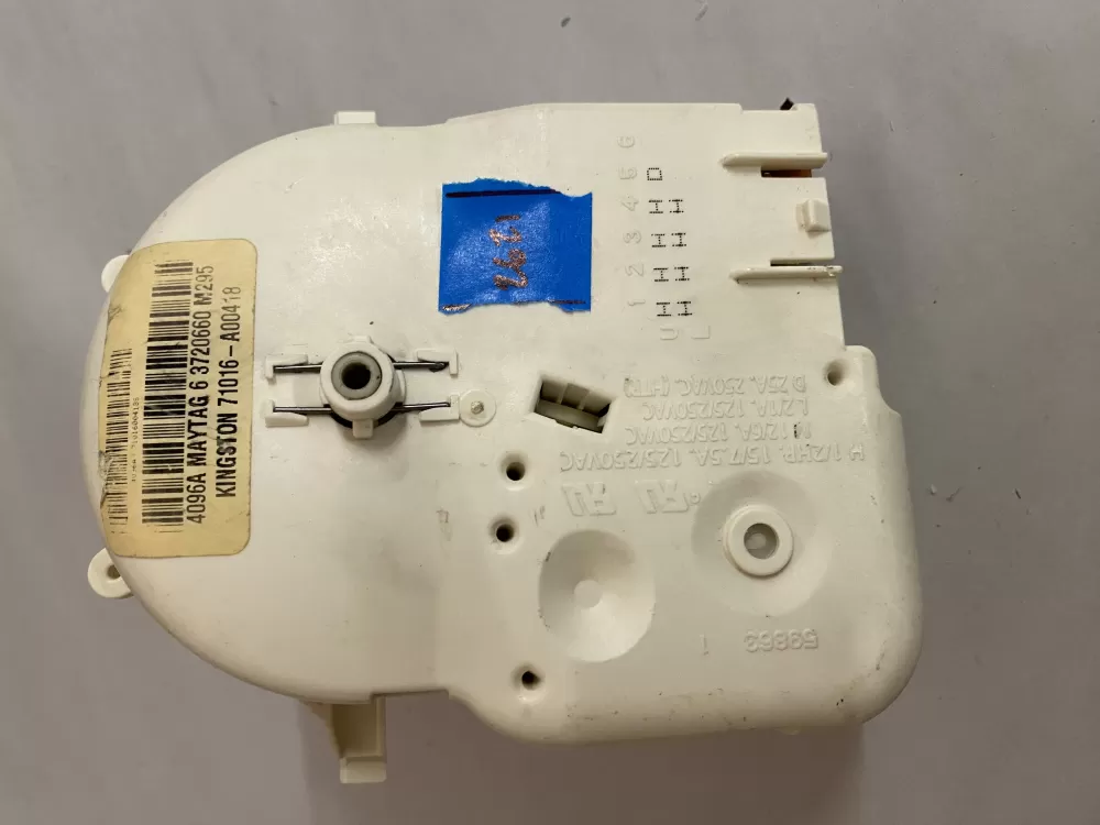 Maytag 6 3720660 Dryer Timer 6 3720660 AZ201367 | BK2621