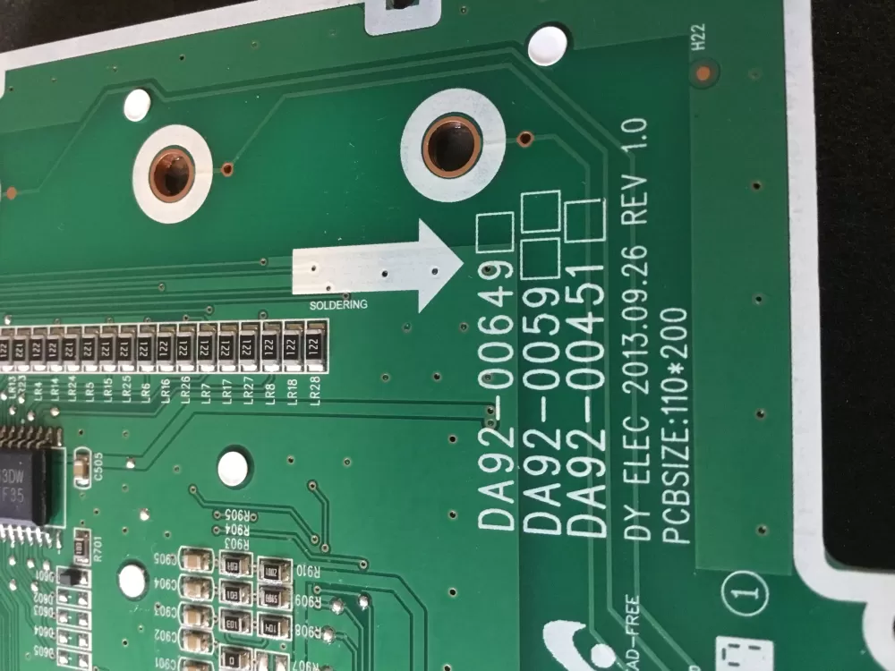 Samsung DA92 00649A Refrigerator Control Board Dispenser AZ76374 | NR2016