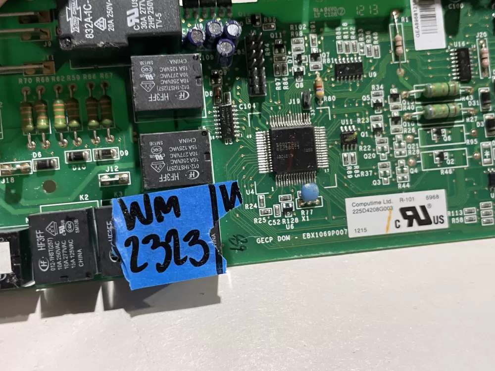 GE 225D4208G003 EBX1069P007 Refrigerator Control Board AZ141296 | Wm2323