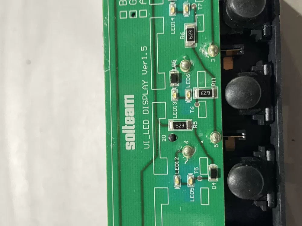 Whirlpool SOLTEAM U1_LED DISPLAY Refrigerator Control Board AZ184507 | Wm395