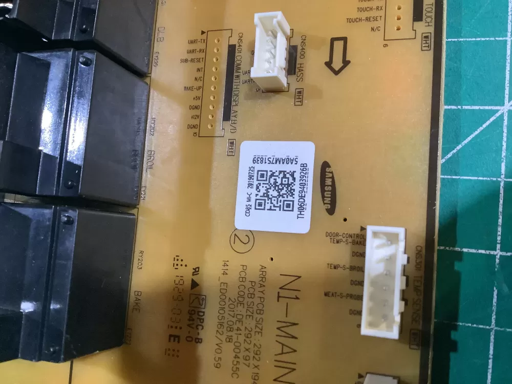 Samsung Dg34 00043a Oven Range Control Board Touch Panel Assy AZ153118 | NR127