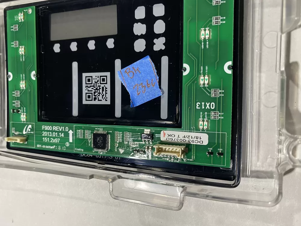 Samsung DC92-01607J DC94-06643A Dryer UI Control Board  AZ140863 | BK2366