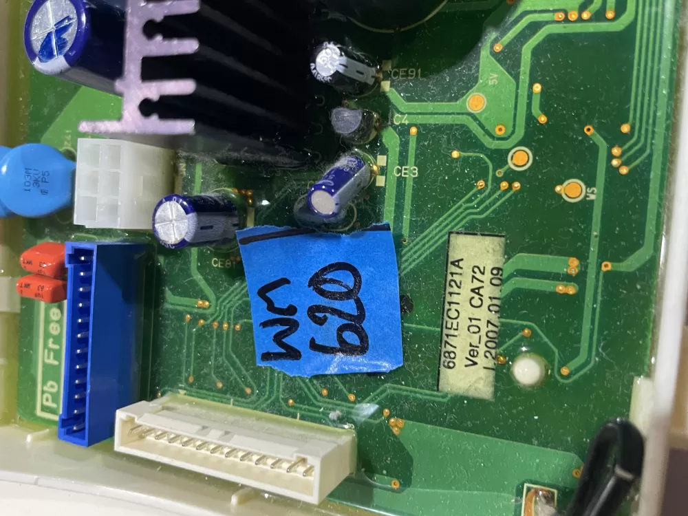 LG 6871EC1121A 6871EC1121D 6870EC9081C Dryer Control Board AZ185181 | Wm620