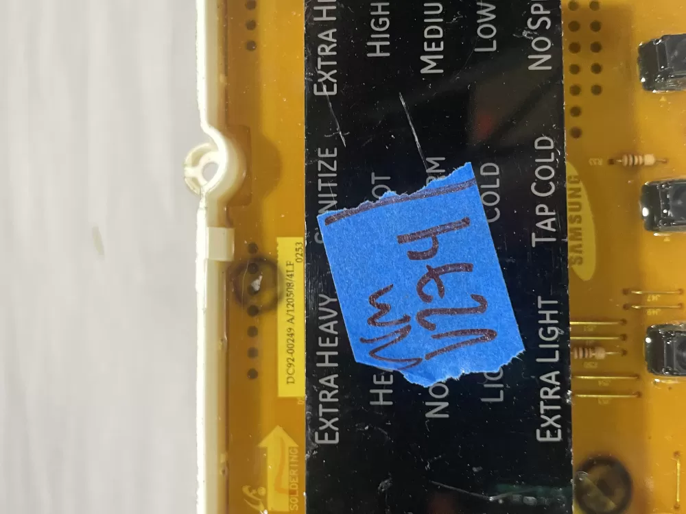 Samsung DC92-00249A Washer Control Board - Dc92-00249 A AZ163351 | Wmv247