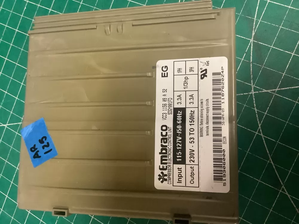 Whirlpool W10629033 Refrigerator Inverter Control Board AZ197806 | AR125