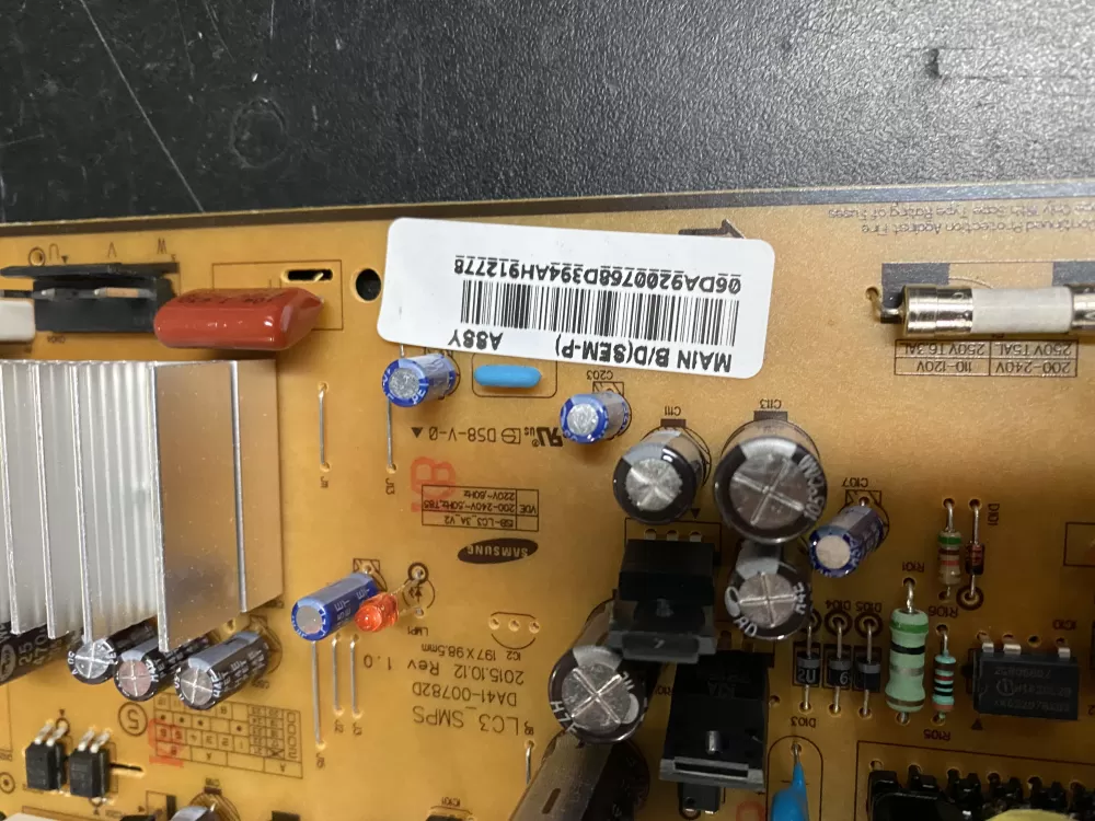 Samsung DA92 00768D Refrigerator Control Board Inverter AZ17109 | BK1155
