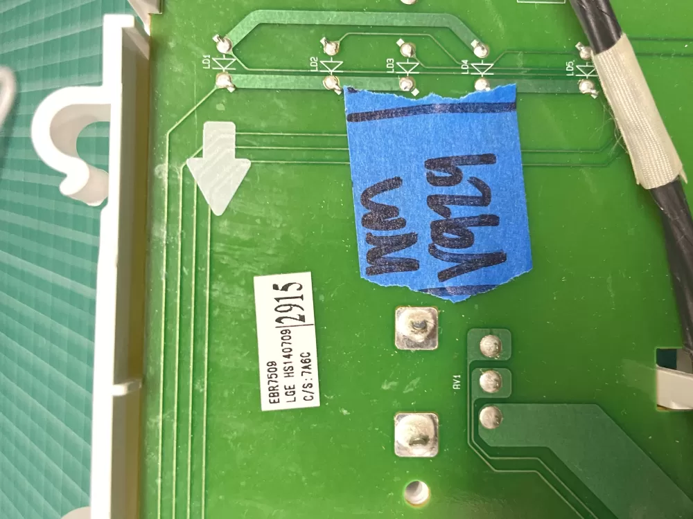 Kenmore EBR75092915 Washer Control Board Interface AZ210447 | Wmv929