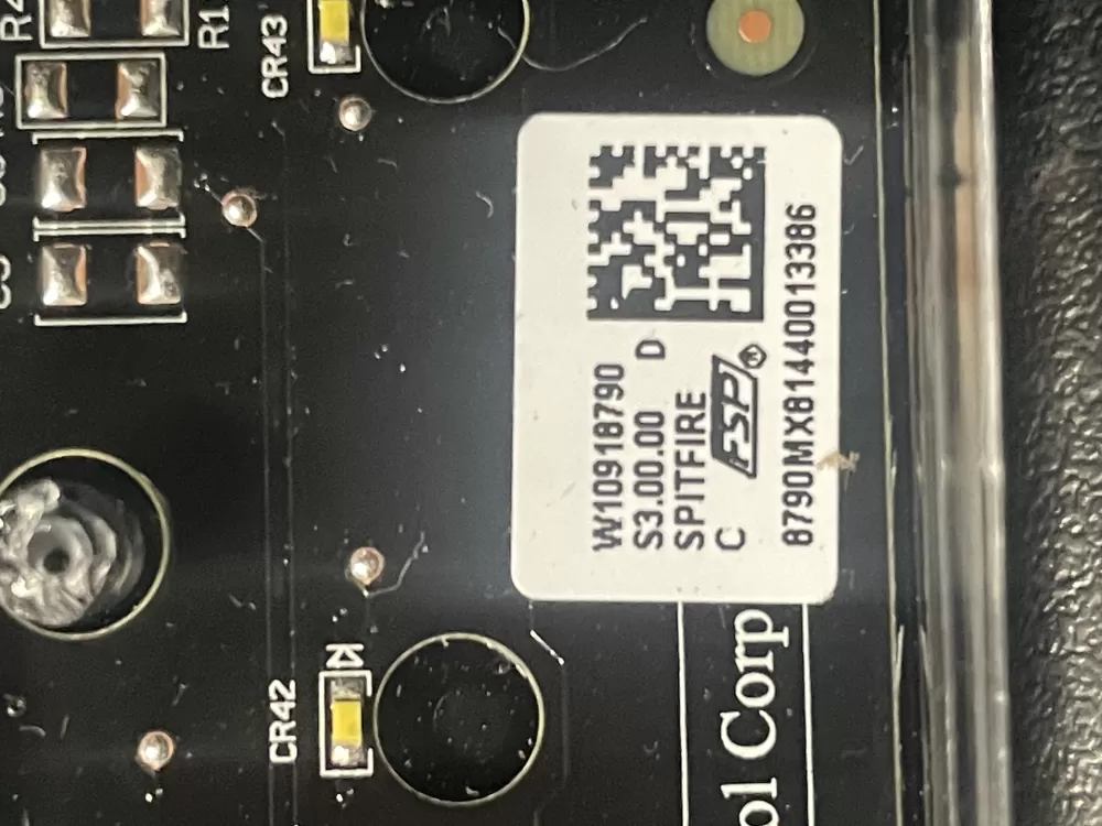 Whirlpool W10918790 Dishwasher control board AZ14774 | V187