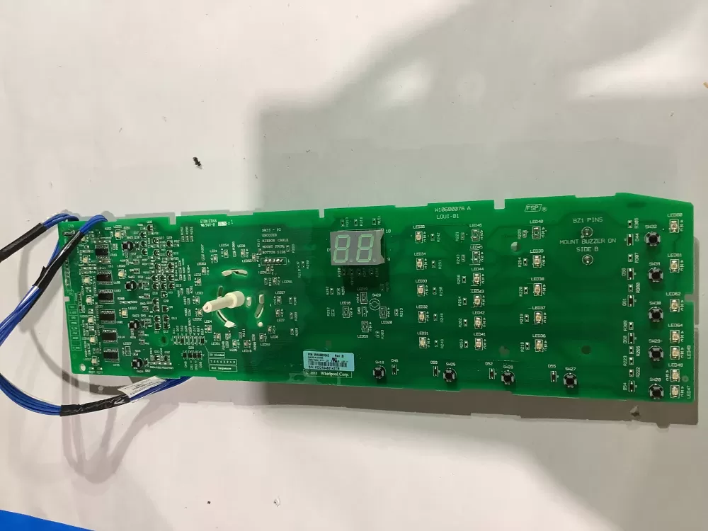 Whirlpool  Kenmore W10583043 WPW10578751 AP6023176  W10578751 PS11756517 Washer Control Board Interface