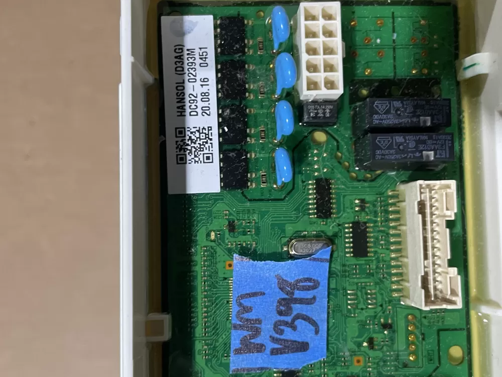 Samsung DC92-02393G DC92-02393M PS16556778 Washer Control Board AZ91801 | Wmv398