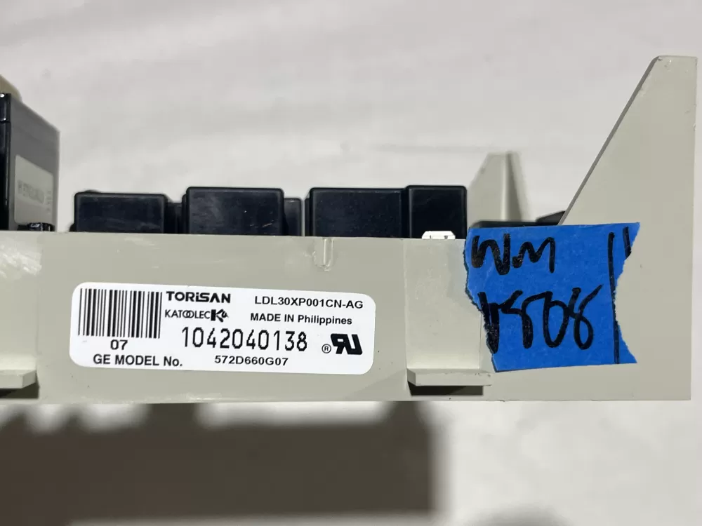GE 572D660G07 WE4M296 Dryer Control Board AZ157519 | Wmv508