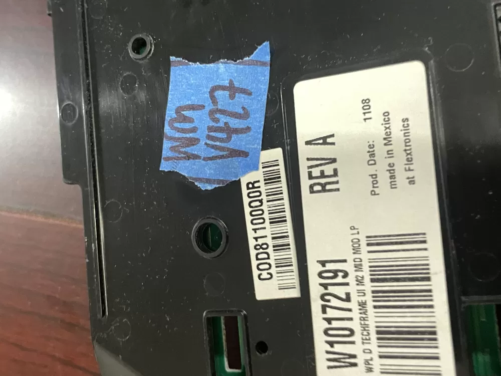 Whirlpool W10172191 W10031410 Dryer Control Board AZ78937 | Wmv427