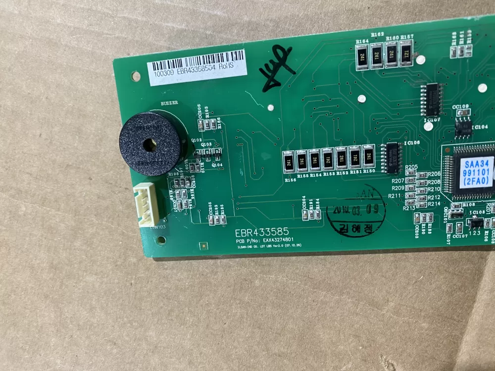 LG Kenmore EBR43358504 Refrigerator Control Board AZ78888 | BK1672