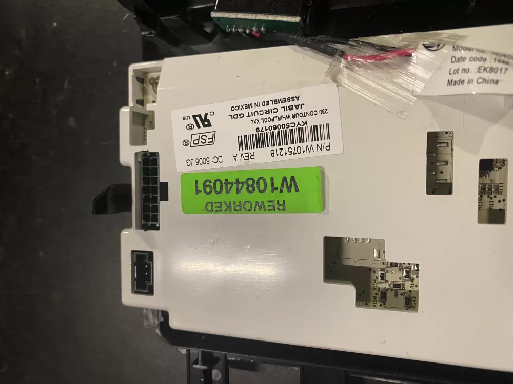 Whirlpool W10844091 Refrigerator Control Board Dispenser AZ26841 | BK262