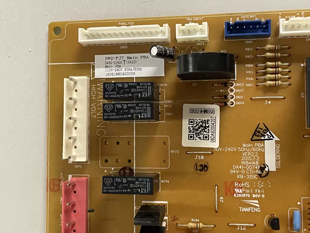 Samsung DA92-00420T DA9200420T Refrigerator Control Board