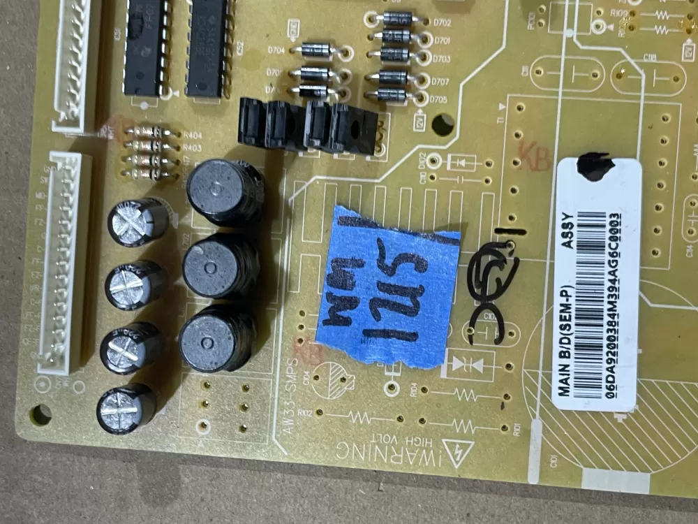 Samsung DA92 00384M Refrigerator Control Board AZ97190 | Wm1215
