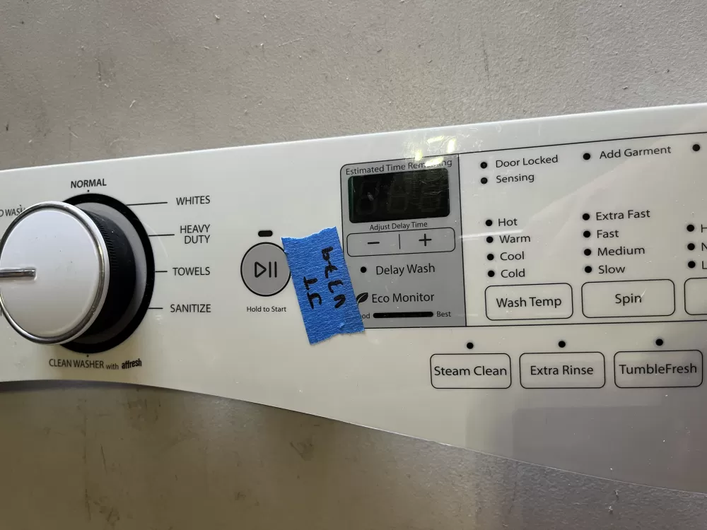 Whirlpool W10750477 Washer Control Board Interface Panel AZ44830 | JTV379