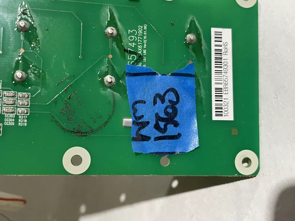 LG EBR65749301 Refrigerator Dispenser Control Board AZ188876 | Wm1563