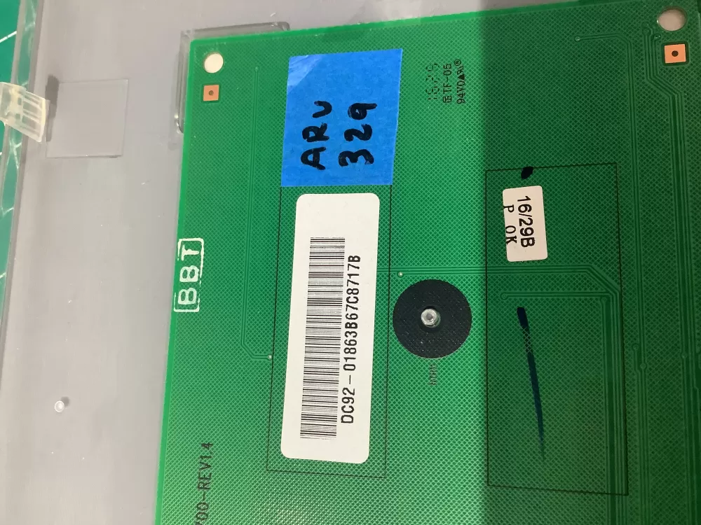 Samsung DC92 01863B DC9201863B Dryer Control Board Panel AZ193593 | AR329