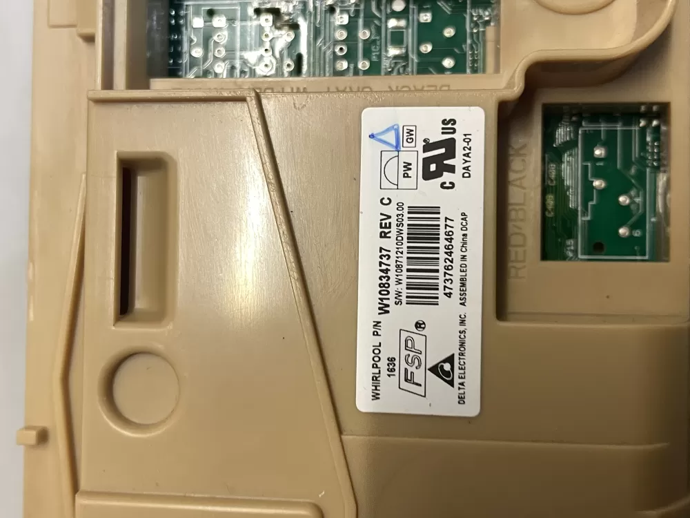 Whirlpool W10834737 W10876146 Dishwasher Control Board C AZ214153 | Wm1052