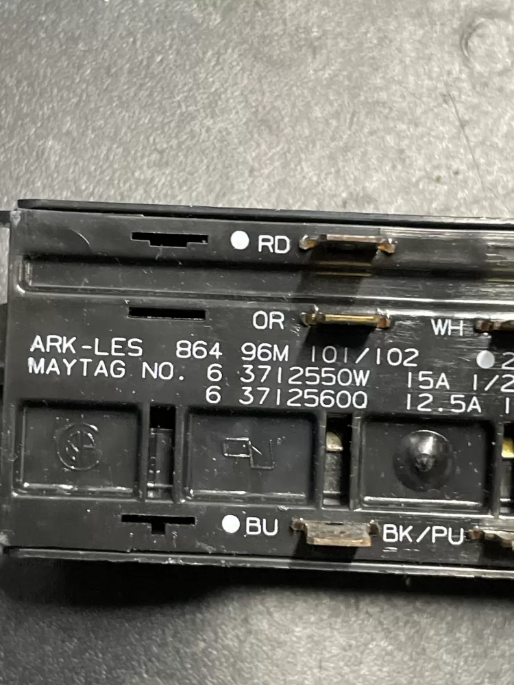 Maytag 6 3712550W 3712550W Button Switch AZ24142 | WM813