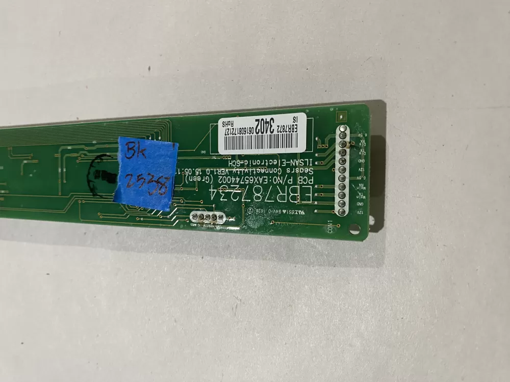 LG EBR78723402 Refrigerator User Interface Control Board AZ155568 | BK2538