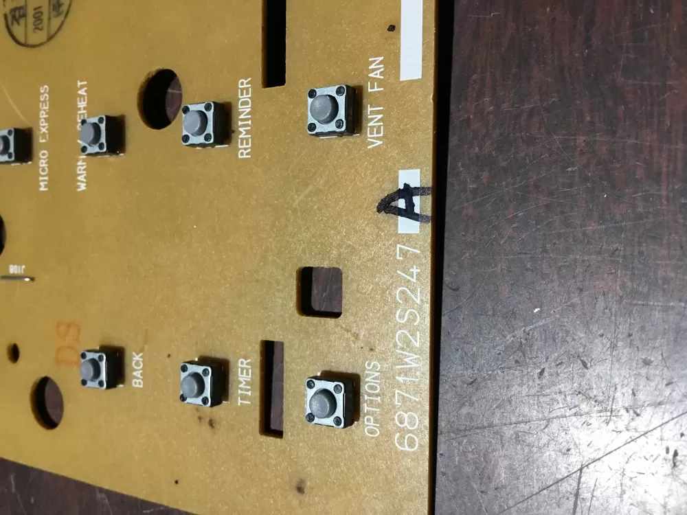 GE 6871W2S247A 6870W2A247A Microwave Control Board AZ72862 | NR1827