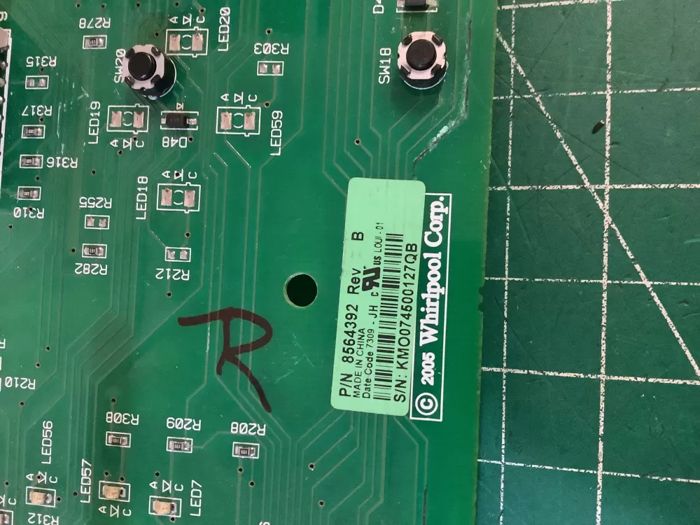Kenmore 8564392 8564398 WP8564392 Washer Control Board AZ198965 | NR2754