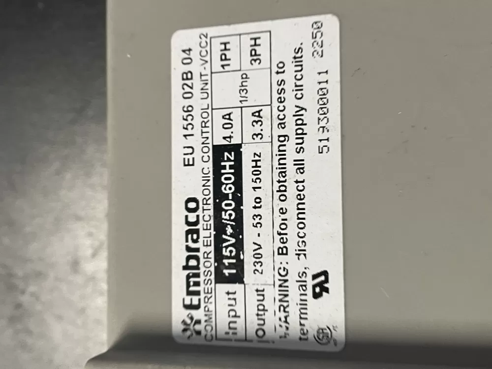 Whirlpool 519300011 Refrigerator Inverter Control Board AZ10231 | V275