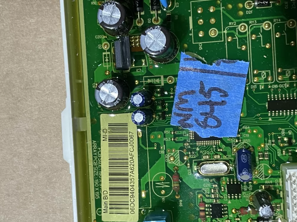 Samsung DC94 04357A Dryer Control Board AZ86491 | Wm845