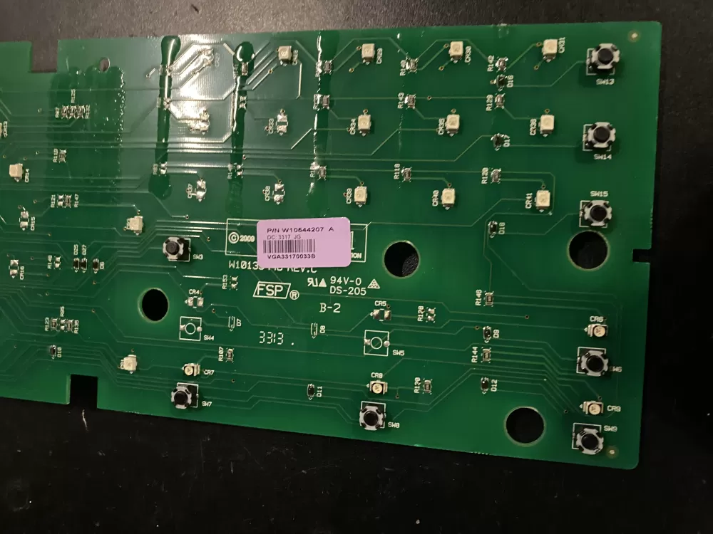 Whirlpool W10544207 Washer Board Control AZ26344 | BK136