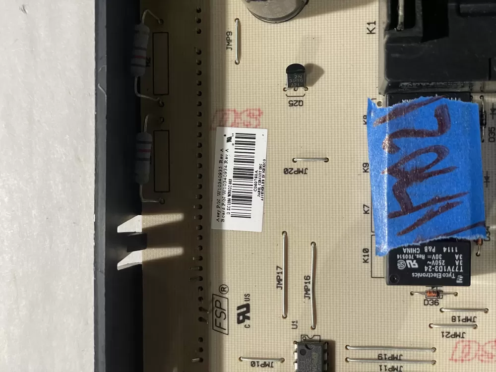 Whirlpool W10340935 Oven Control Board AZ207612 | KMV702