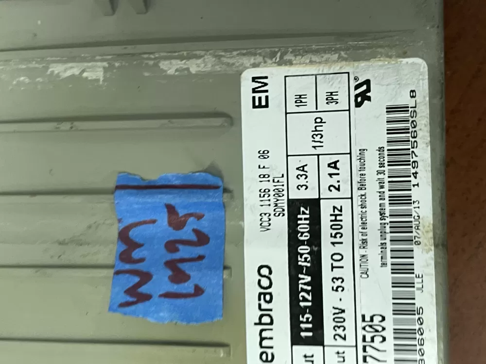 Kenmore 241577505 Refrigerator Inverter Control Board AZ52794 | Wm1925